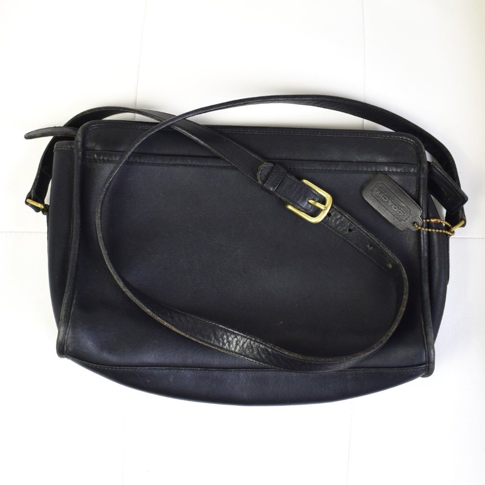 Coach Black Leather Crossbody Bag
